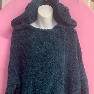 Free People Deep Teal Cowl Neck Sweater